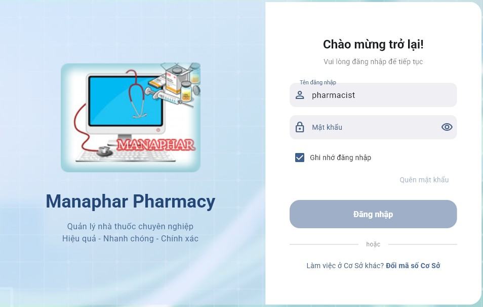 Màn hình đăng nhập